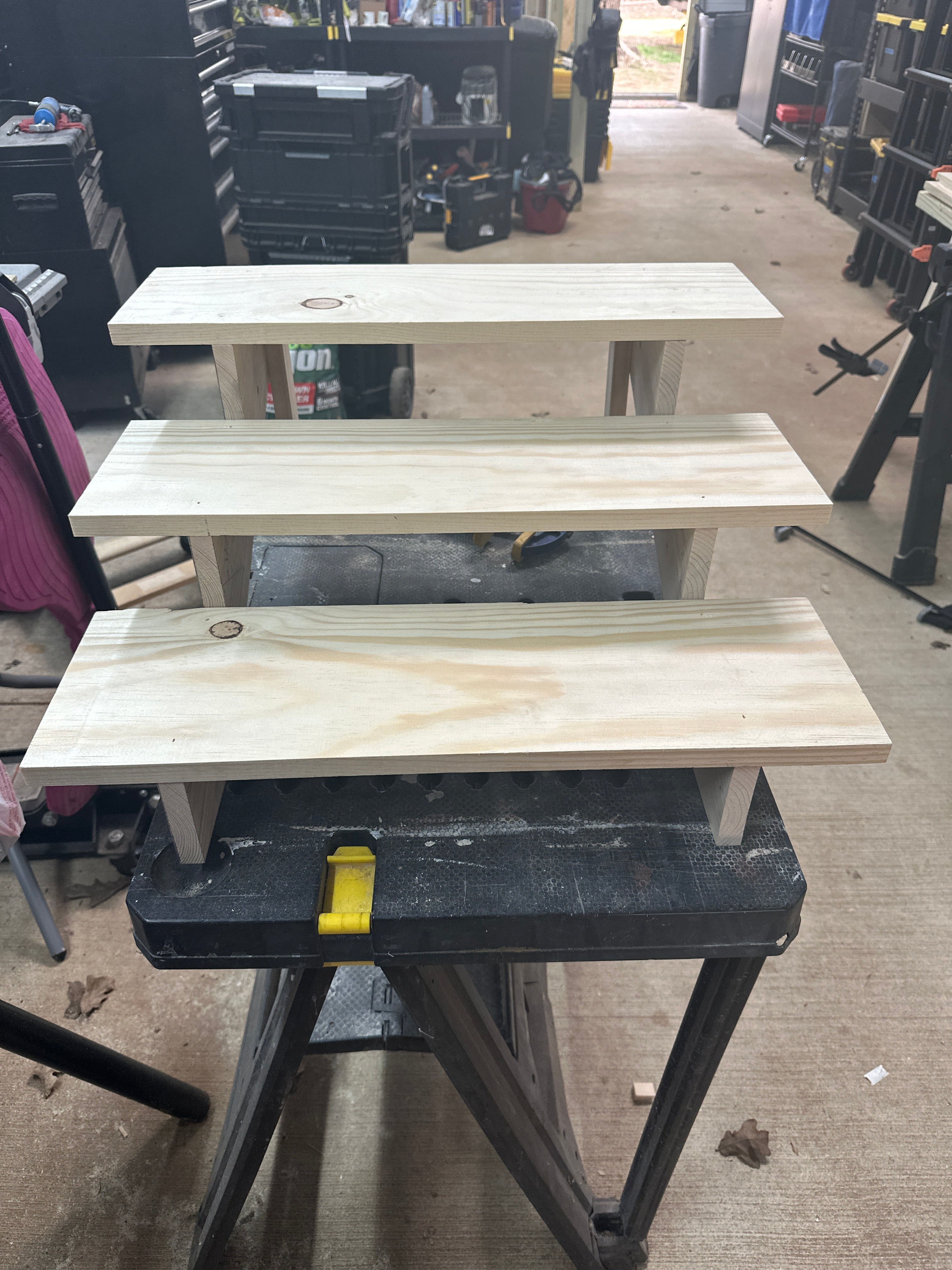 3 Tiered Wood Shelf