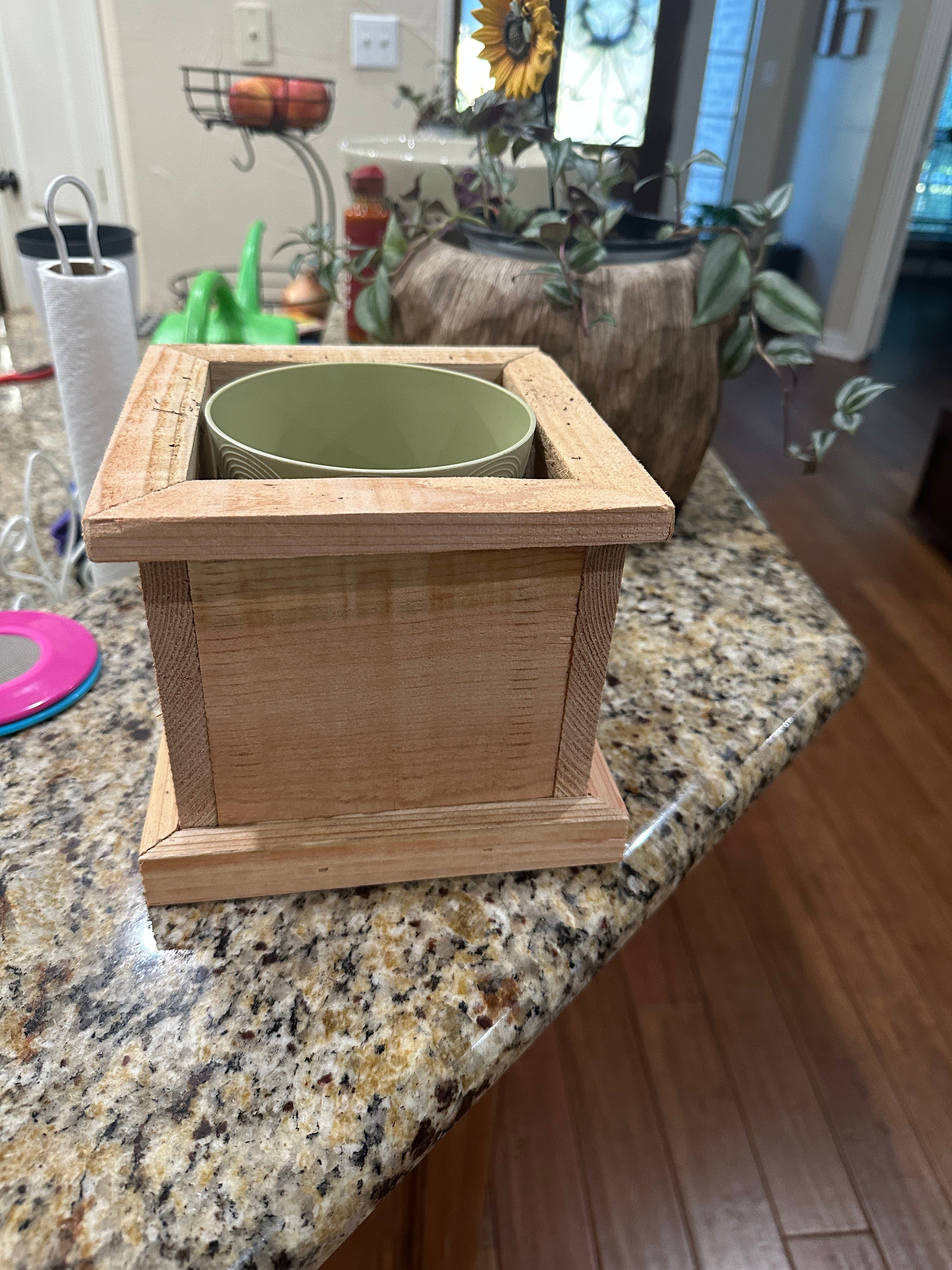 6" Handmade Cedar Planter