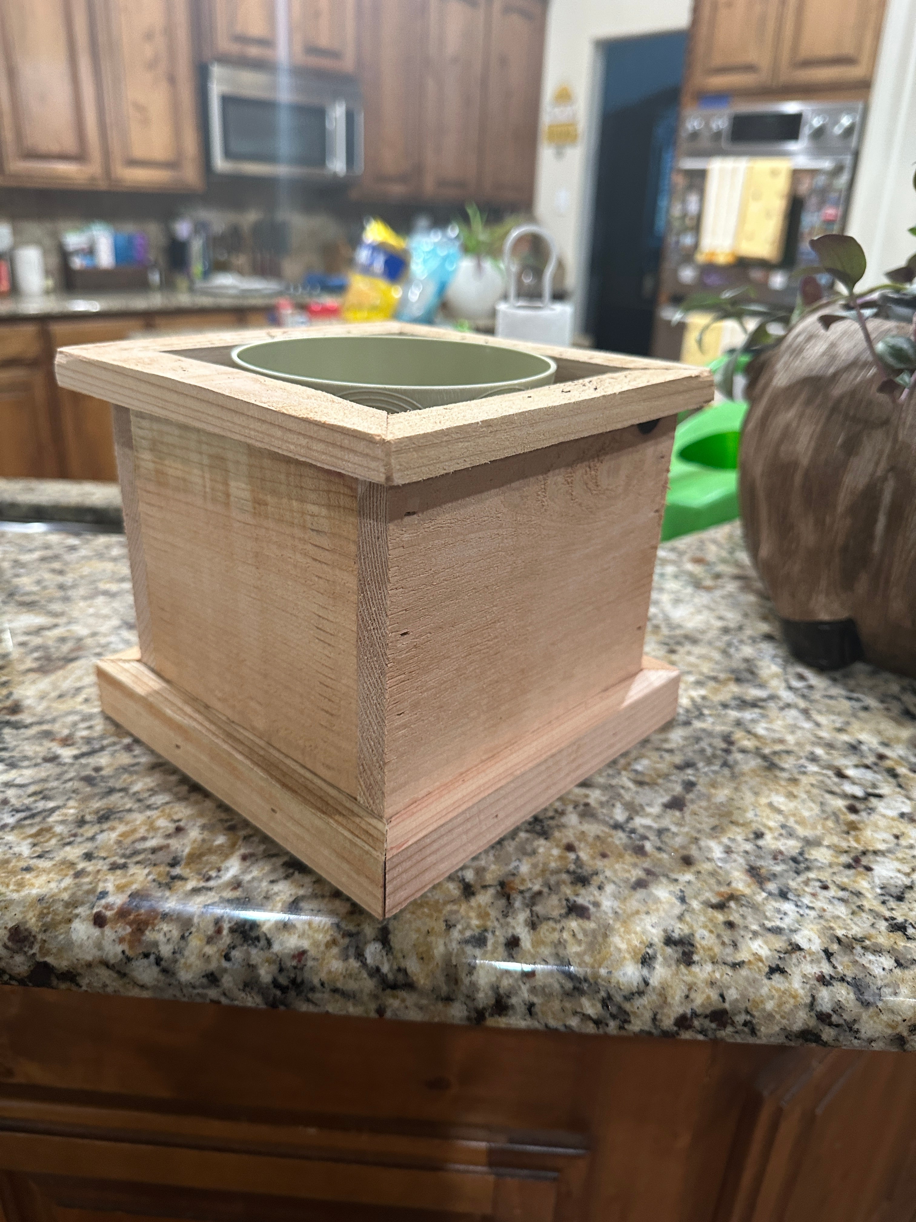 6" Handmade Cedar Planter